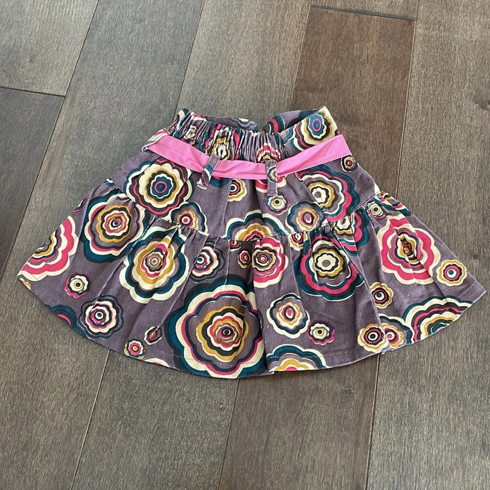 ChenOne Baby Girl’s Floral Tee with Skirt Matching Set - Picture 11 of 14